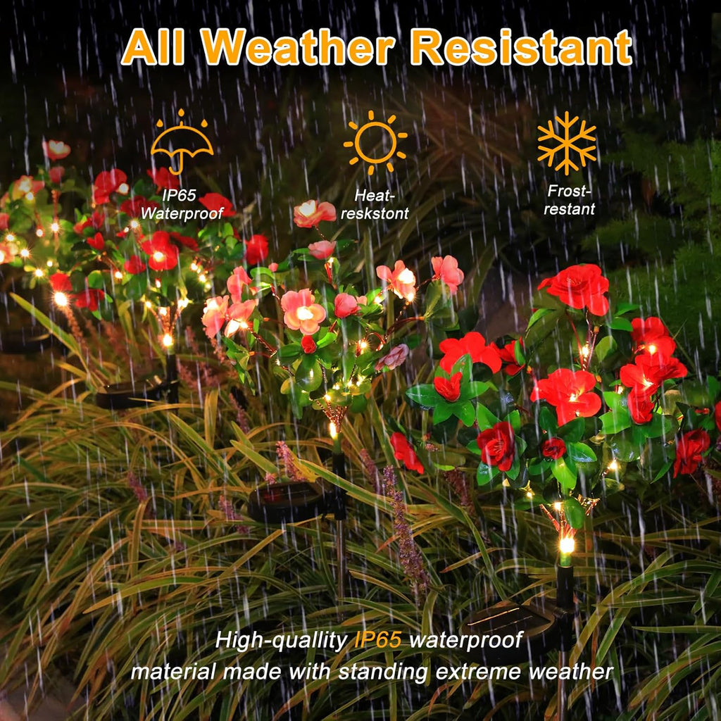 💐Transform Your Outdoors Into a Festive Winter Wonderland with Solar-Powered Flower Lights! 🎄☀️