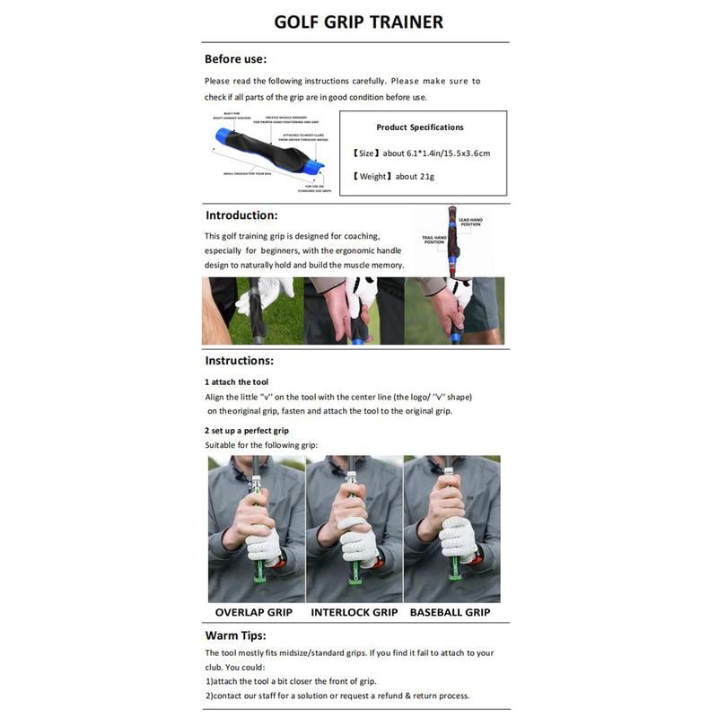 🔥Last Day 49% OFF - ⛳ Golf Grip Trainer—Fix Swing Grip, Fix Hand Position & Grasp, Master Correct Grip Posture