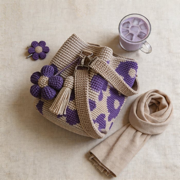 🌓Last Day 49% OFF- Handmade Crochet Flower Tote 🌼✨