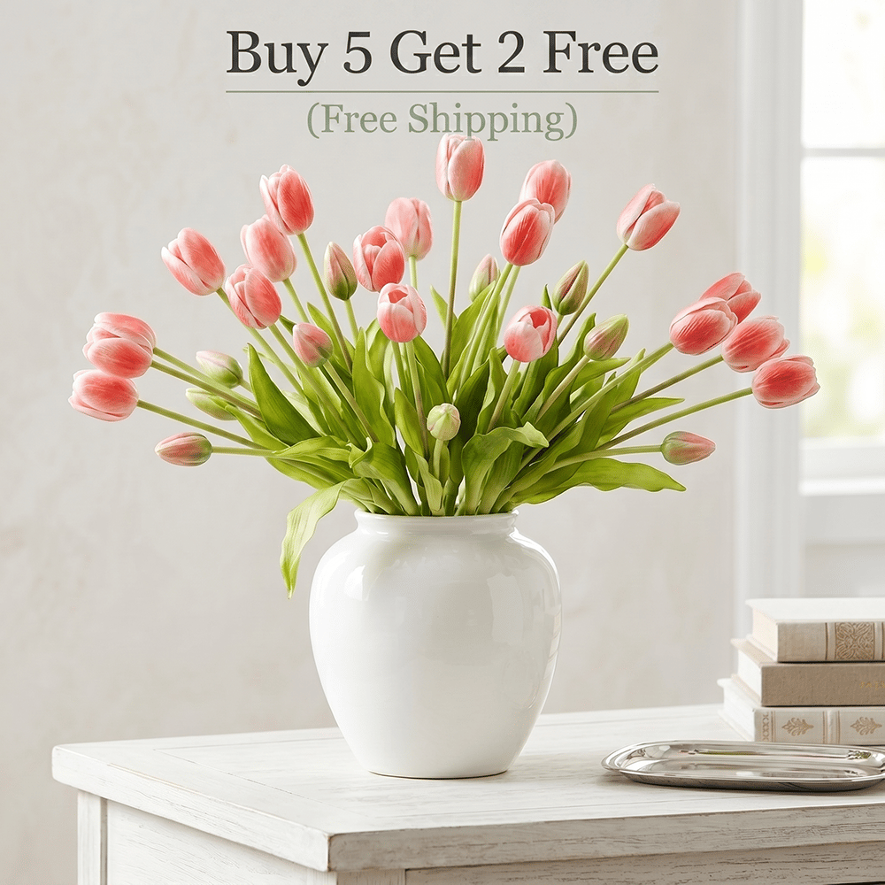 🌷 Lifelike Tulip Bouquet Décor for Every Space