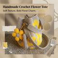 🌓Last Day 49% OFF- Handmade Crochet Flower Tote 🌼✨