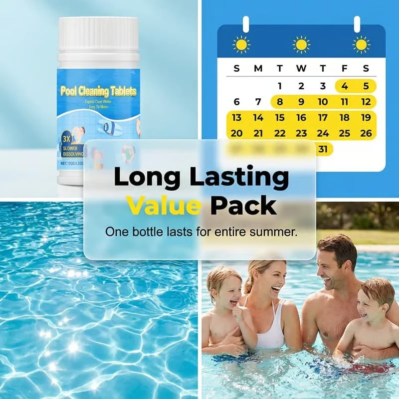 The Next-Gen Pool Purifier is here ✨ 2X Stronger Algae Control, Gentle & Safe for Kids! 👨‍👩‍👧‍👦