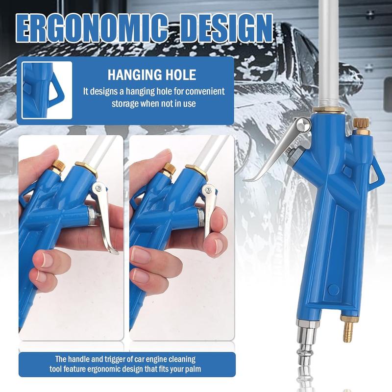 🔥LAST DAY 50% OFF - 🛠️💧High-Pressure Pneumatic Air Blow Gun with Extended Nozzle for Engine & Mechanical Deep Cleaning