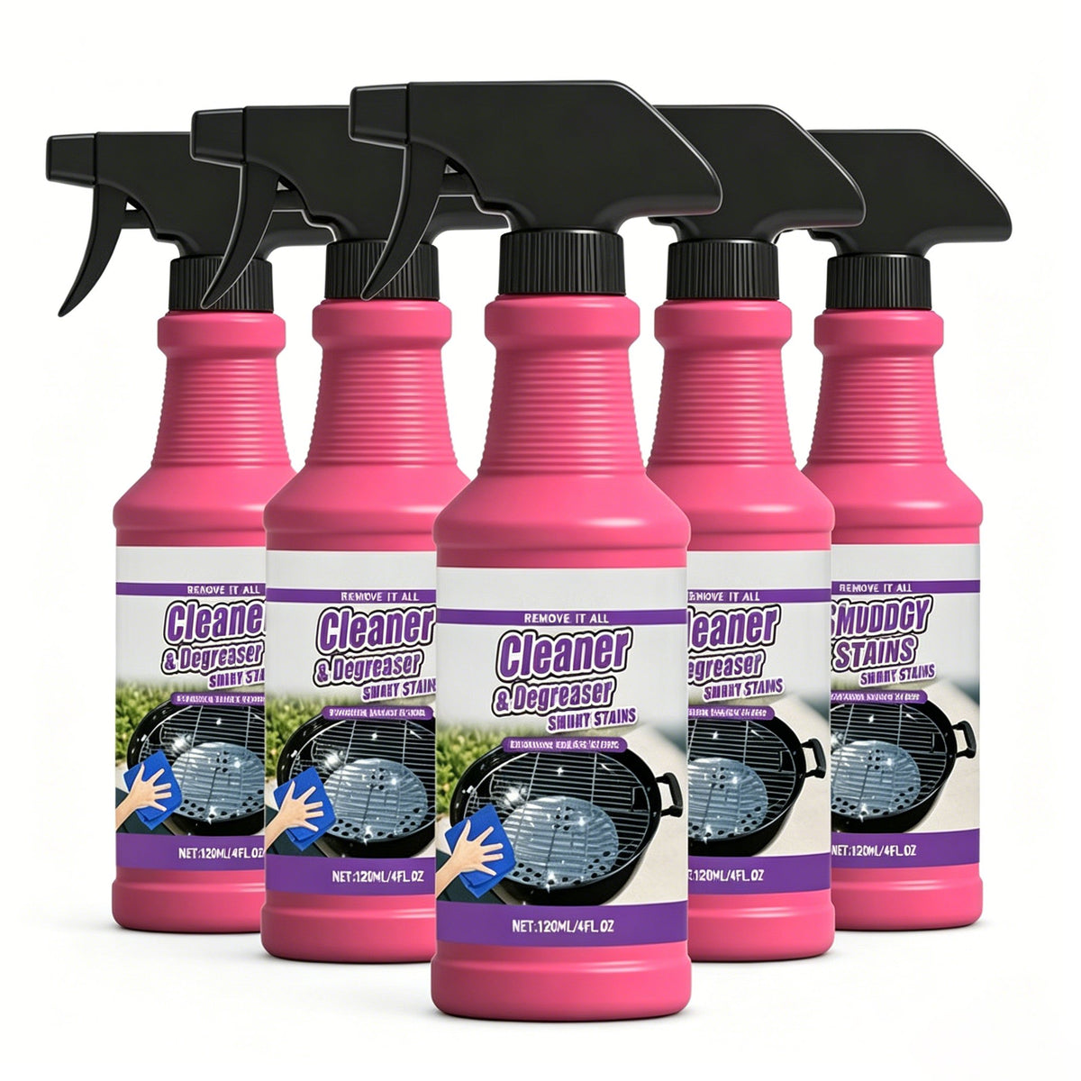🔥Hot Sale🔥BBQ Non-toxic, Heavy Duty, No Residue Grill Cleaner Degreaser Spray