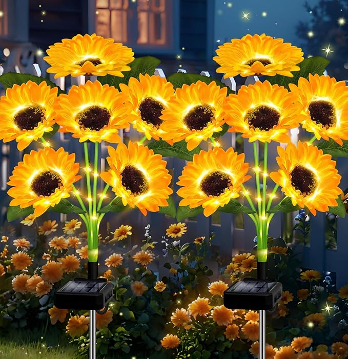 🌻Hot Sale 49% OFF- 🌞Solar LED Sunflower Garden Lights