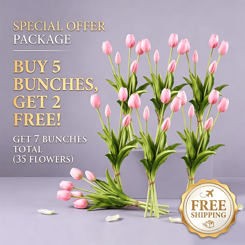 🌷 Lifelike Tulip Bouquet Décor for Every Space