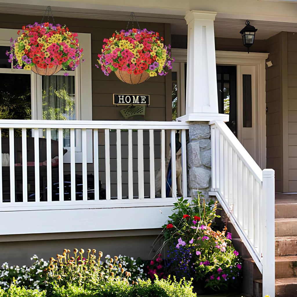 🔥Simulated Hanging Flower Basket🌸No Watering, No Wilting💧—Just a Picture Perfect Home Every Single Day.