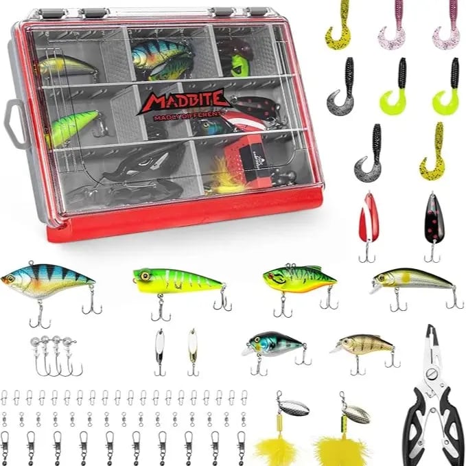 🔥Last Day 49% OFF - 🔥🎣Fishing Kit – 265/400PCS Complete Tackle Set with Hooks