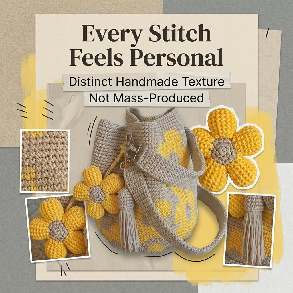 🌓Last Day 49% OFF- Handmade Crochet Flower Tote 🌼✨