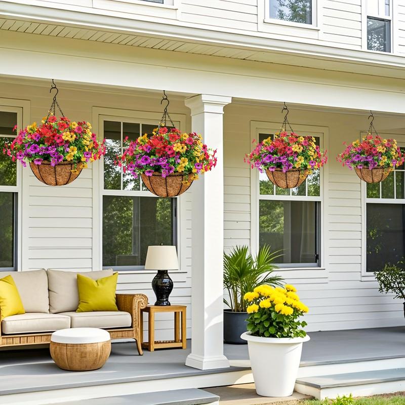 🔥Simulated Hanging Flower Basket🌸No Watering, No Wilting💧—Just a Picture Perfect Home Every Single Day.