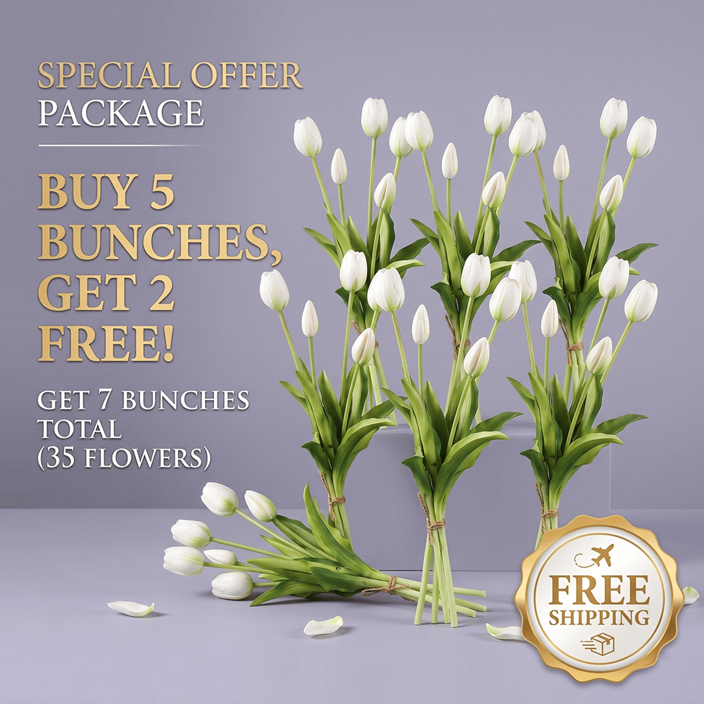 🌷 Lifelike Tulip Bouquet Décor for Every Space