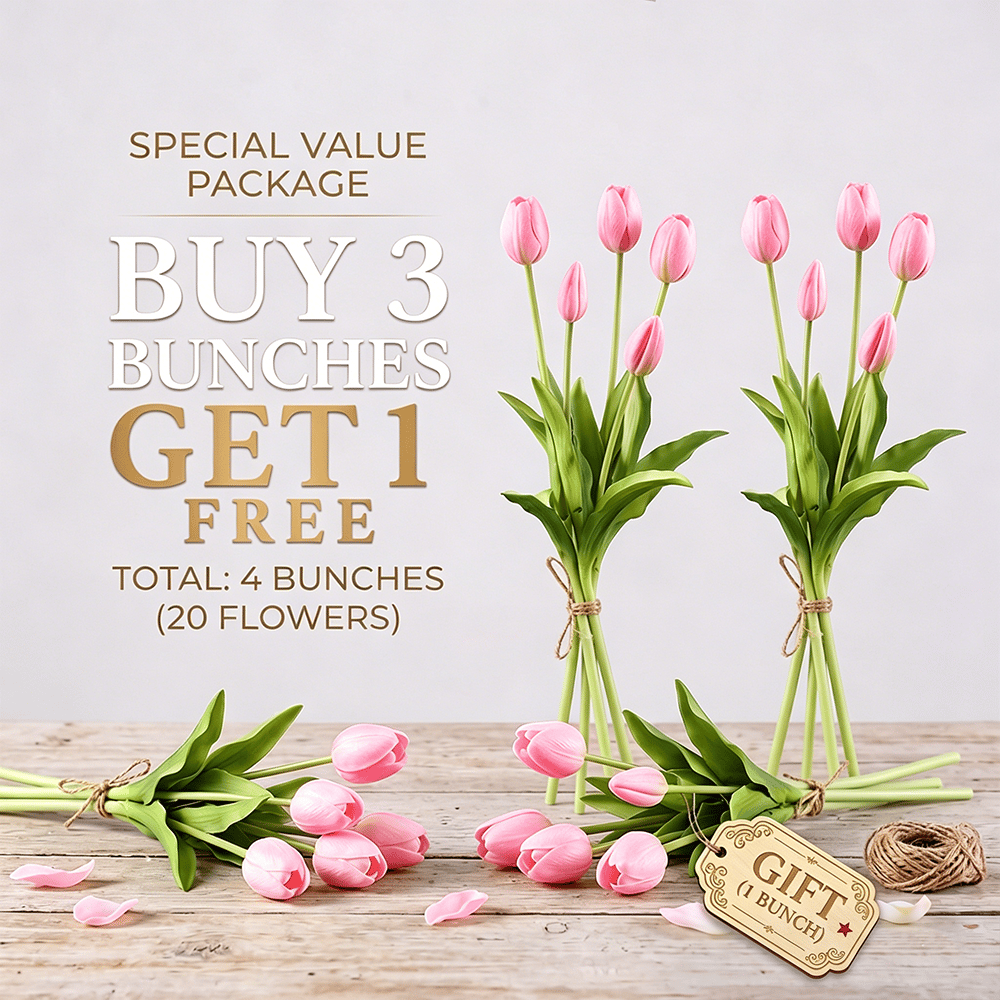 🌷 Lifelike Tulip Bouquet Décor for Every Space