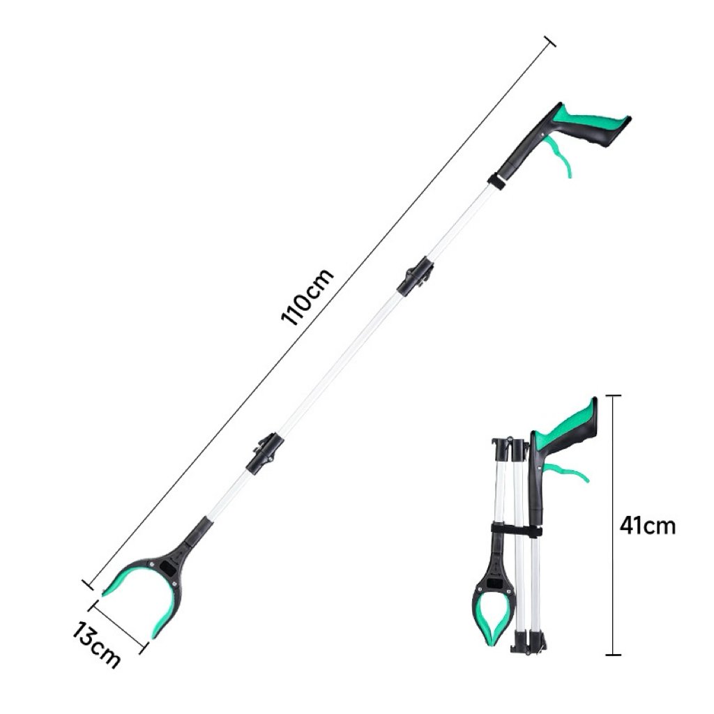 43" Extra Long Grabber Reacher Tool – Heavy Duty with 360° Rotating Jaw & Magnets