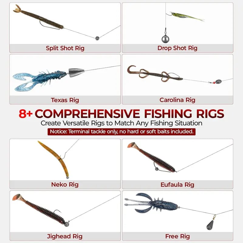 🔥Last Day 49% OFF - 🔥🎣Fishing Kit – 265/400PCS Complete Tackle Set with Hooks