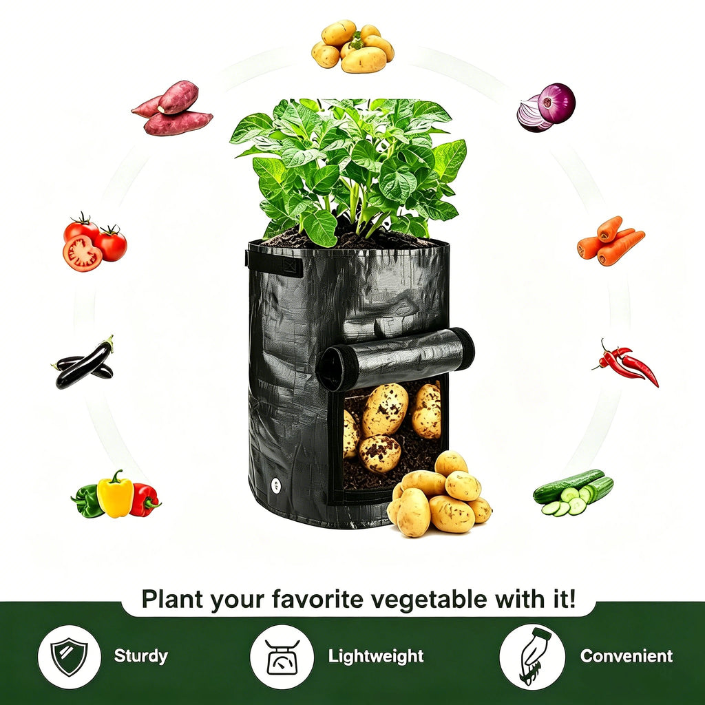🥔 Garden Cloth Planting Bags – Breathable & Easy Harvest Grow Bags 🔥