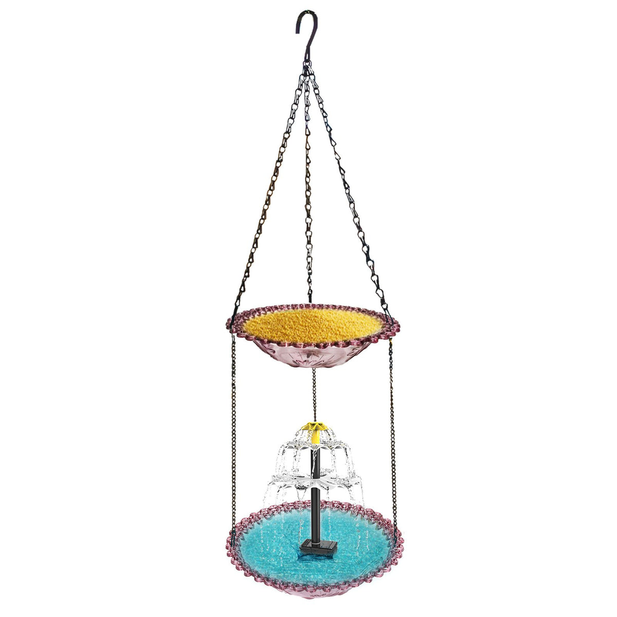 🐦Solar Cascade Hanging Bird Bath Fountain