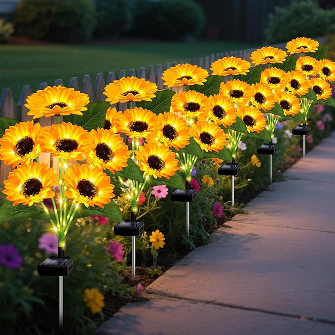 🌻Hot Sale 49% OFF- 🌞Solar LED Sunflower Garden Lights
