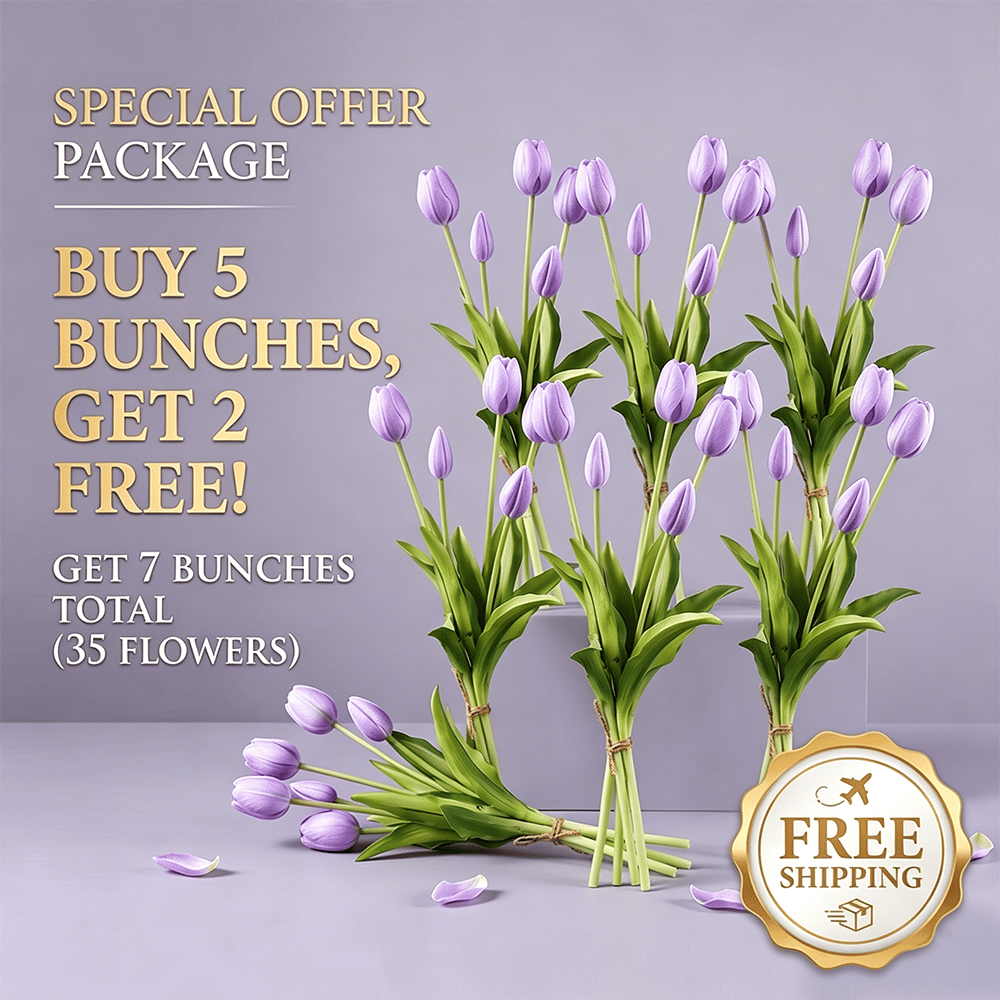 🌷 Lifelike Tulip Bouquet Décor for Every Space