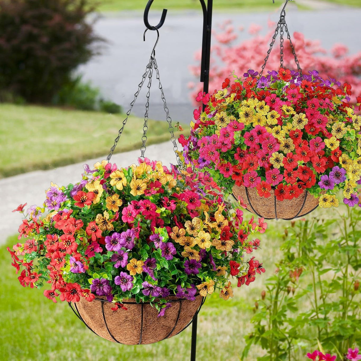 🔥Simulated Hanging Flower Basket🌸No Watering, No Wilting💧—Just a Picture Perfect Home Every Single Day.