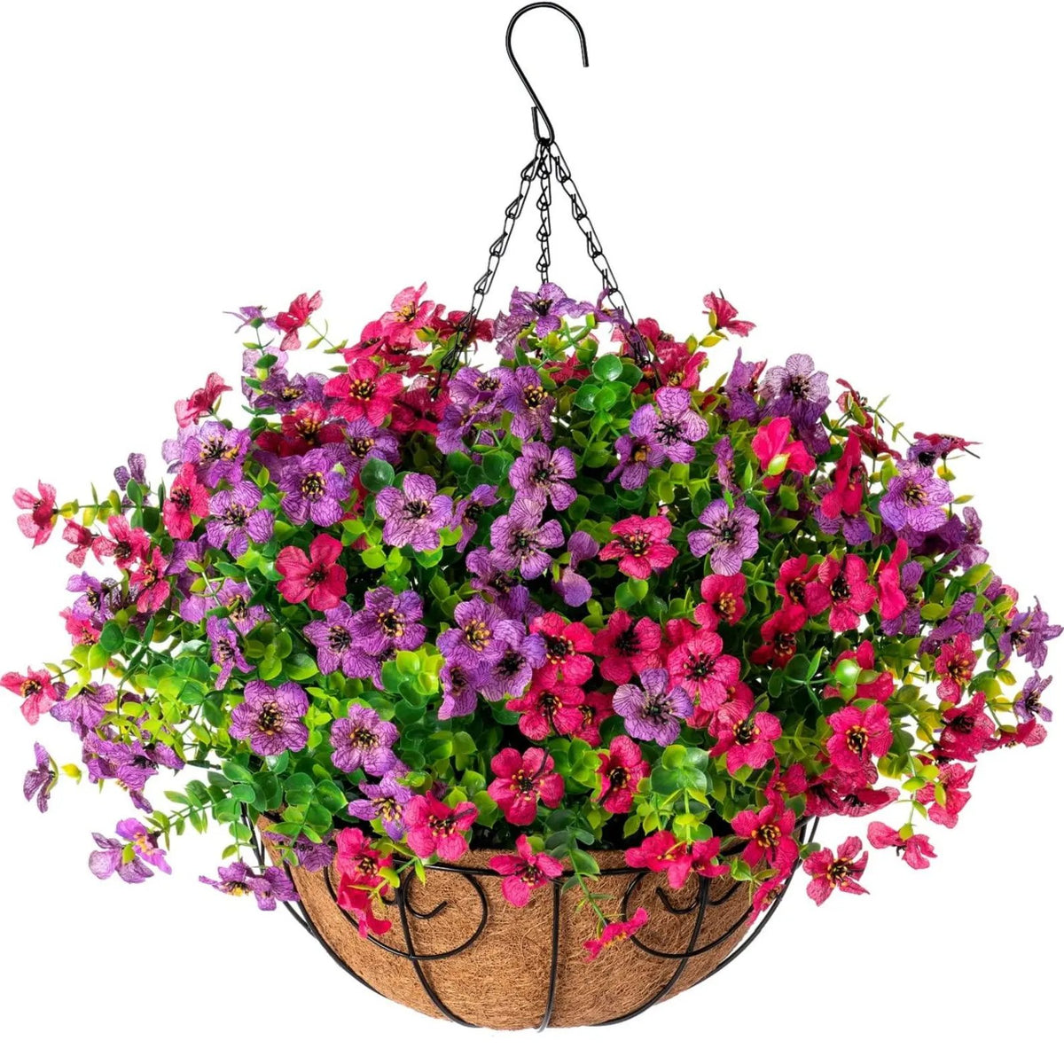 🔥Simulated Hanging Flower Basket🌸No Watering, No Wilting💧—Just a Picture Perfect Home Every Single Day.