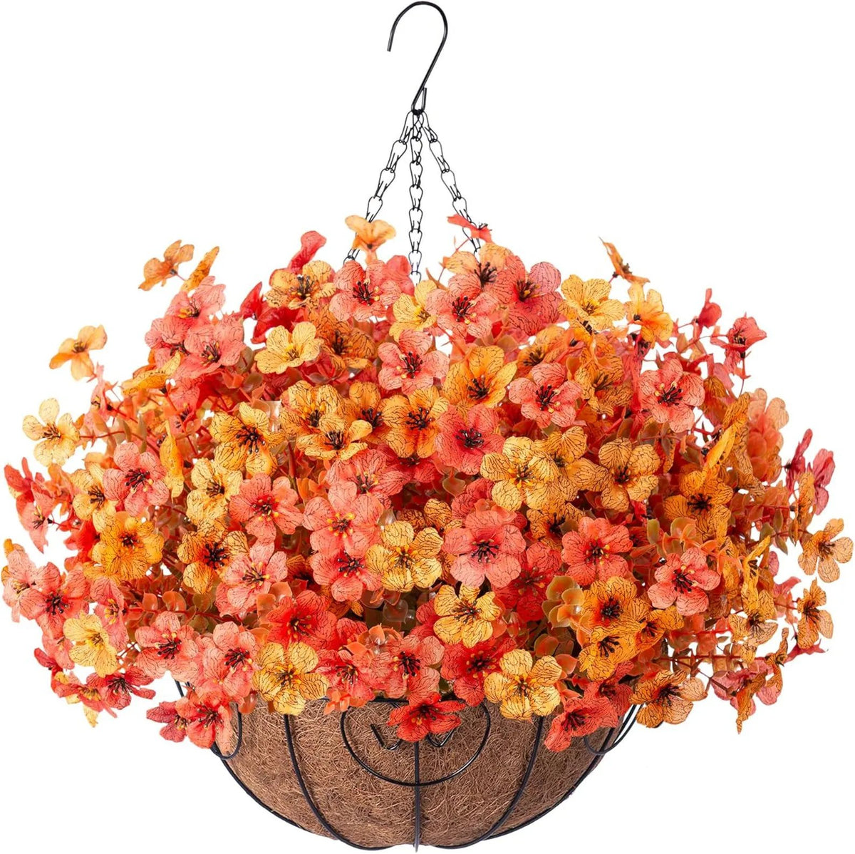 🔥Simulated Hanging Flower Basket🌸No Watering, No Wilting💧—Just a Picture Perfect Home Every Single Day.