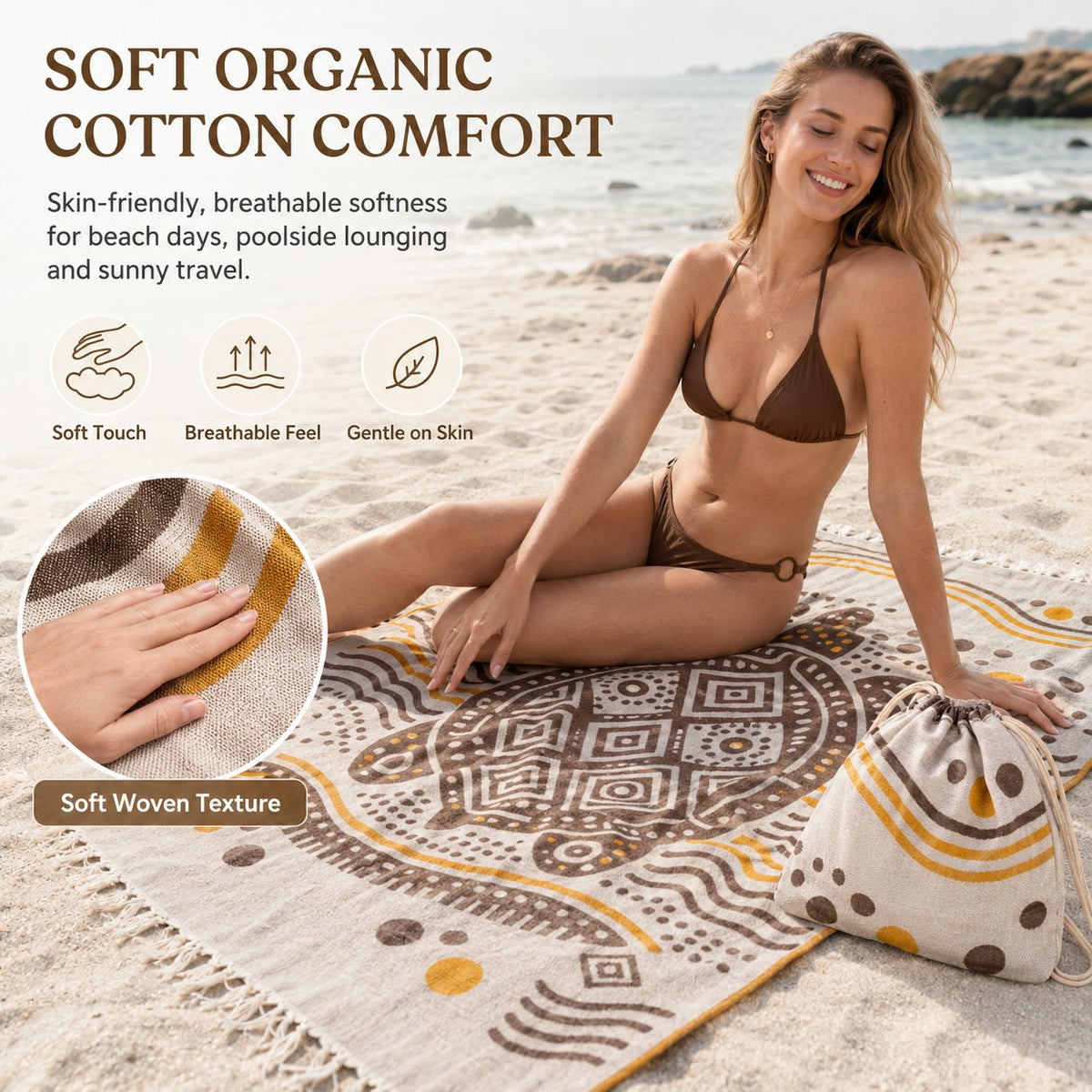 🐢 2-in-1 Towel Bag
