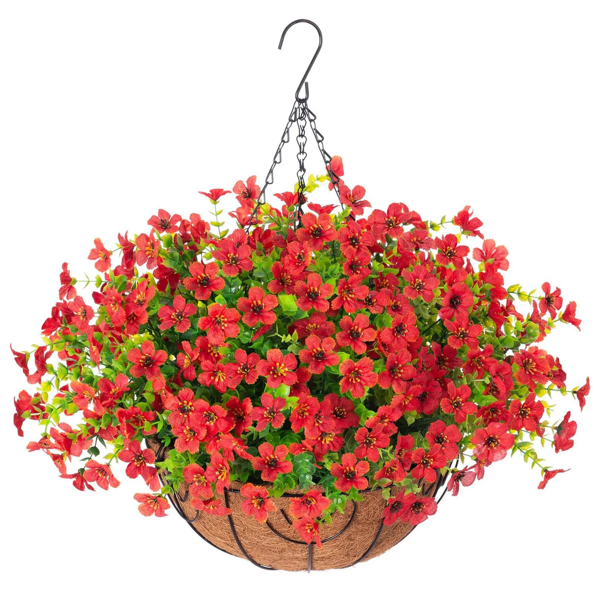 🔥Simulated Hanging Flower Basket🌸No Watering, No Wilting💧—Just a Picture Perfect Home Every Single Day.
