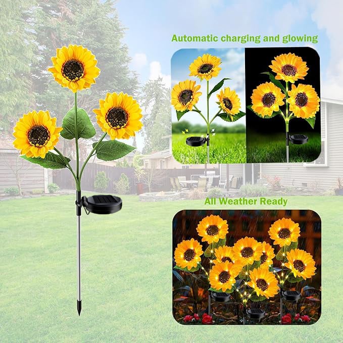 🌻Hot Sale 49% OFF- 🌞Solar LED Sunflower Garden Lights