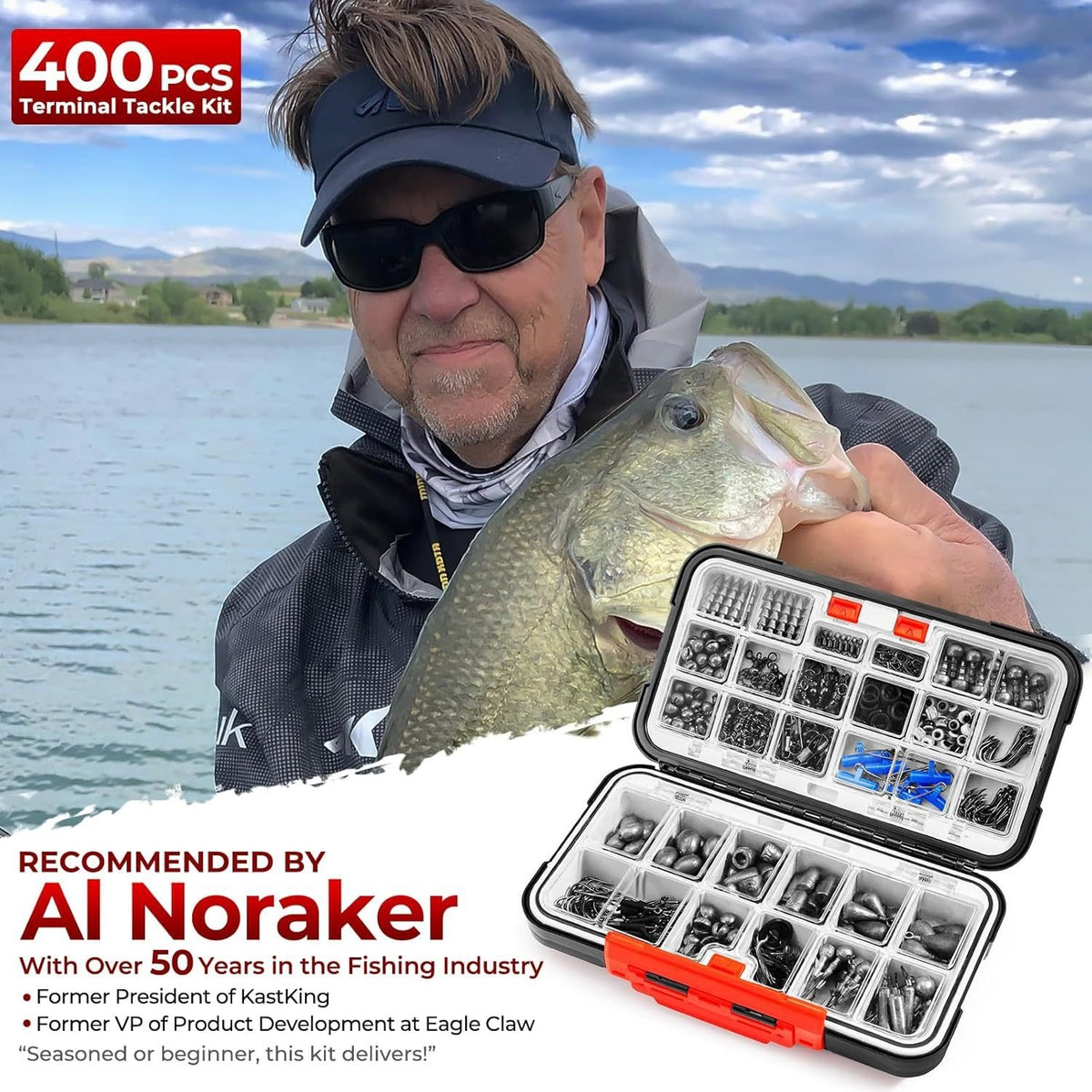 🔥Last Day 49% OFF - 🔥🎣Fishing Kit – 265/400PCS Complete Tackle Set with Hooks
