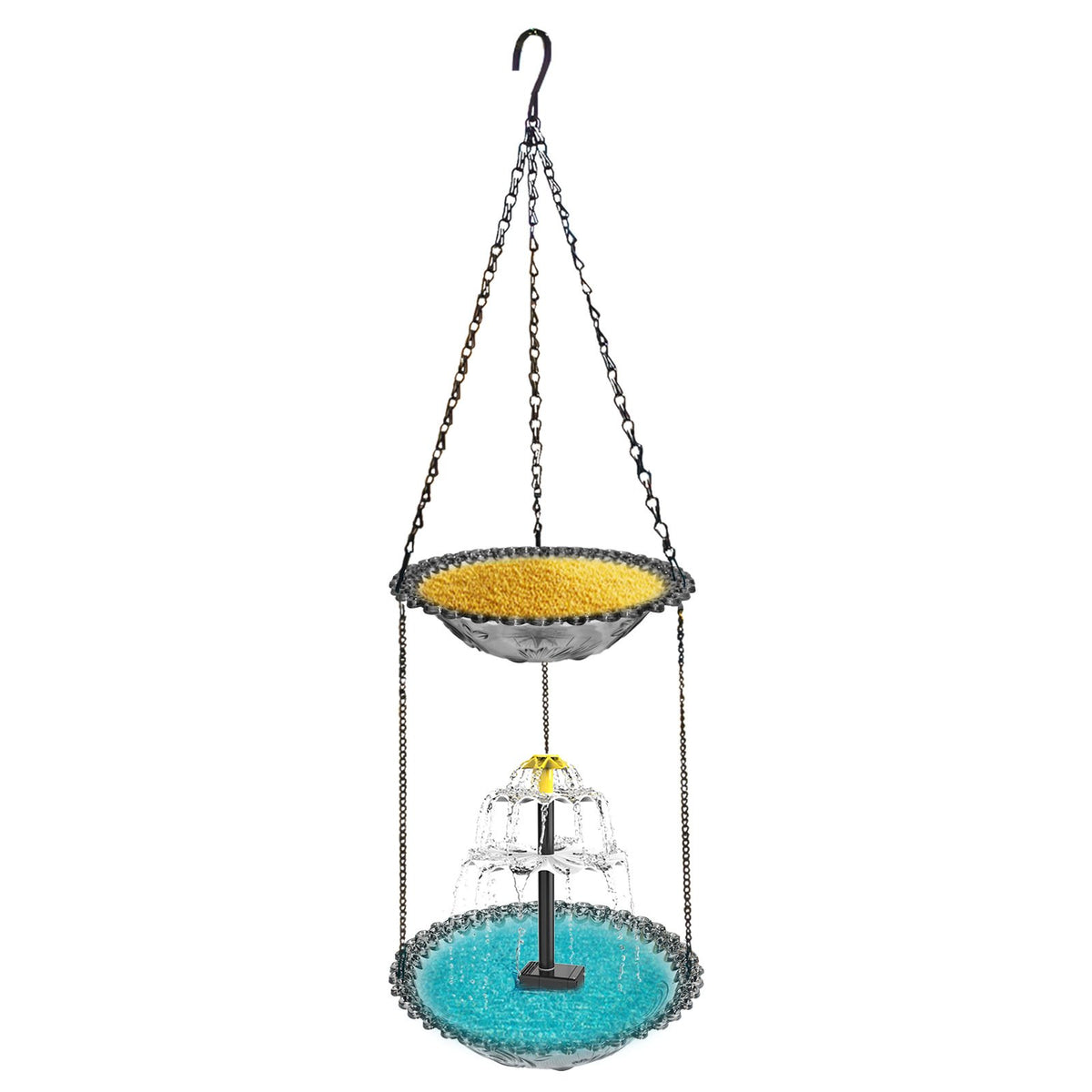 🐦Solar Cascade Hanging Bird Bath Fountain