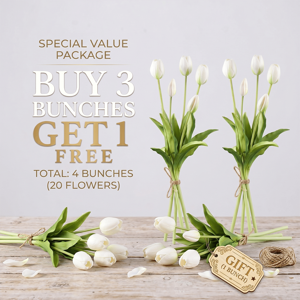 🌷 Lifelike Tulip Bouquet Décor for Every Space