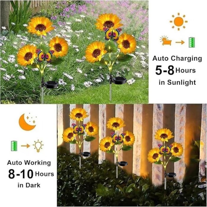 🌻Hot Sale 49% OFF- 🌞Solar LED Sunflower Garden Lights