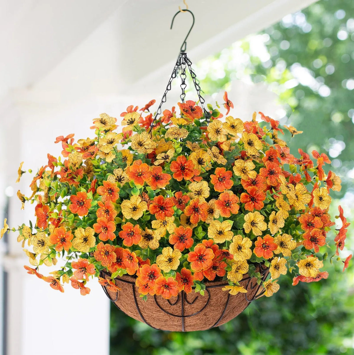 🔥Simulated Hanging Flower Basket🌸No Watering, No Wilting💧—Just a Picture Perfect Home Every Single Day.