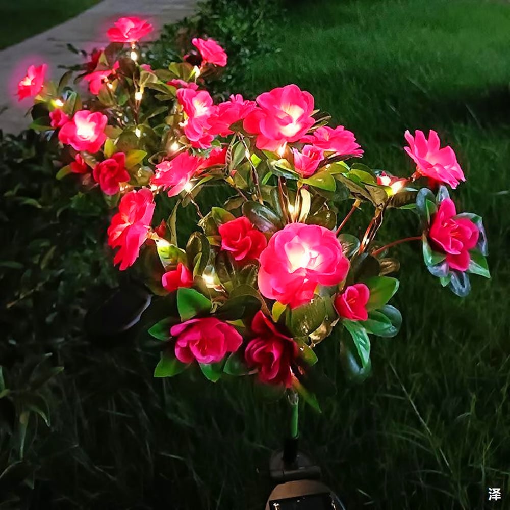 💐Transform Your Outdoors Into a Festive Winter Wonderland with Solar-Powered Flower Lights! 🎄☀️