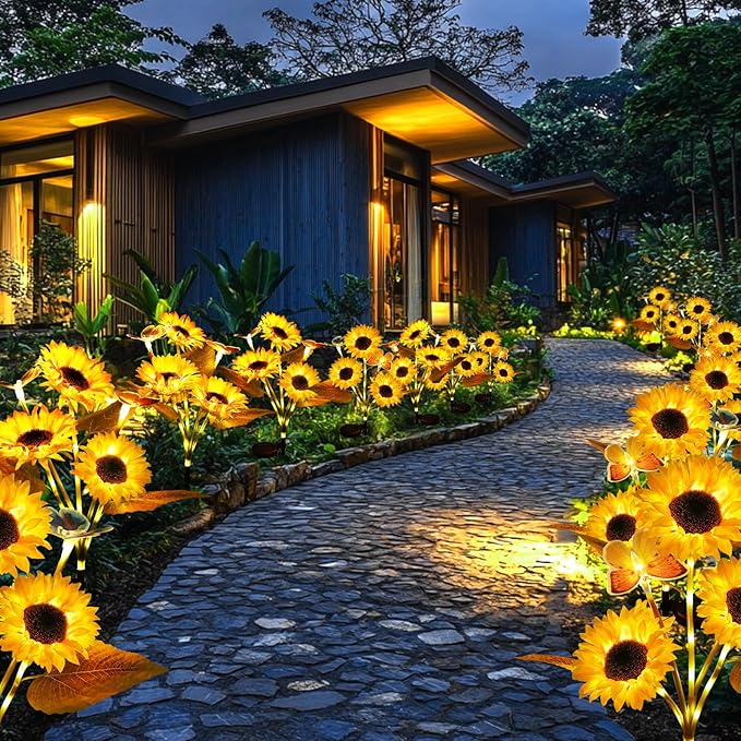 🌻Hot Sale 49% OFF- 🌞Solar LED Sunflower Garden Lights